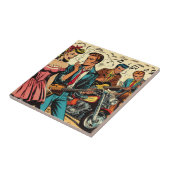 1950 Rock and Roll Comics Tegeltje (Zijkant)
