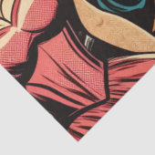 1950  Rock and Roll Comics Tissuepapier (Detail)