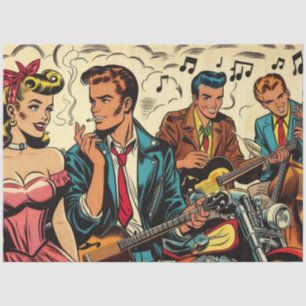 1950  Rock and Roll Comics Tissuepapier