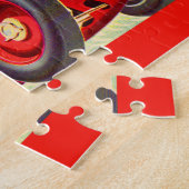 1950 rode racewagen legpuzzel (Zijkant)