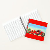 1950 rode racewagen notitieboek (Binnen)