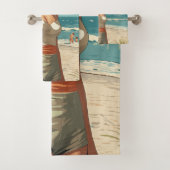 1950 Strandmeisje Bad Handdoek (Insitu)