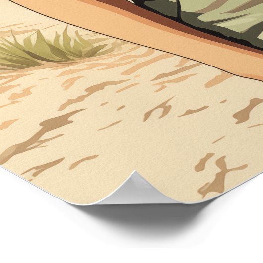 1950 Strandmeisje Poster (Hoek)