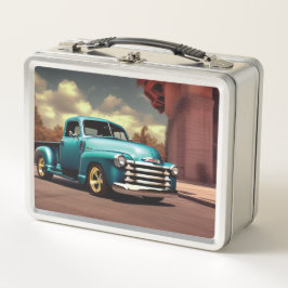 1950 Truck Metal Lunch Box