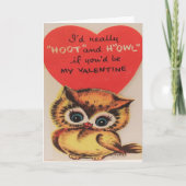  (1950) Uil Valentijn's Day Kaart (Voorkant)