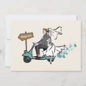 1950 Vintage bruiloft uitnodiging (Voorkant)