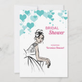 1950 Vintage bruiloft Vrijgezellenfeest Kaart (Voorkant)