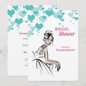 1950 Vintage bruiloft Vrijgezellenfeest Kaart (Voorkant / Achterkant)