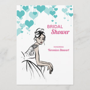 1950 Vintage bruiloft Vrijgezellenfeest Kaart