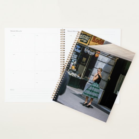 1950 Vintage Vrouw Franse Straatmode Planner (Display)