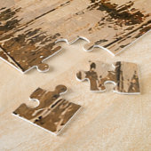 1950 Vrouw doet haar kerstinkopen Legpuzzel (Zijkant)