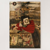 1950 Vrouw doet haar kerstinkopen Legpuzzel (Verticaal)