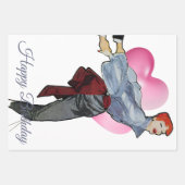 1950  vrouw in grijze blouse inpakpapier vel (Voorkant 3)