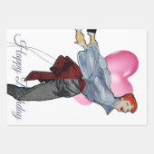 1950  vrouw in grijze blouse inpakpapier vel (Voorkant)