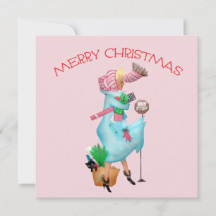 1950  Vrouw Kerstgroet Kaart