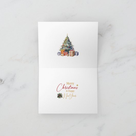 1950  vrouw met kerstgroeten feestdagen kaart (Binnen)