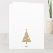 1950 vrouw met kerstgroeten kaart (Achterkant)