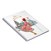 1950  vrouw met kerstgroeten notitieboek (Rechterzijde)