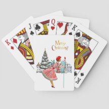 1950  vrouw met kerstgroeten