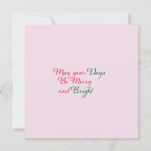 1950 Vrouw met Vlinders Kerstmis Groet Kaart (Achterkant)