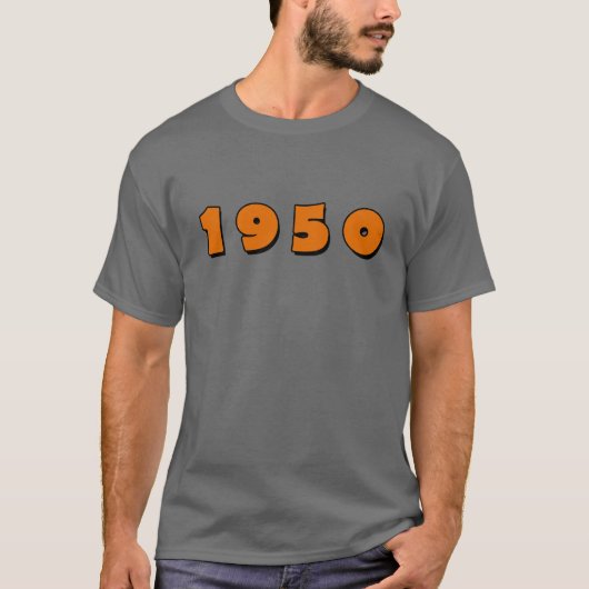 1950 wijnjaar t-shirt (Voorkant)
