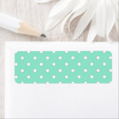 1950 zee foam groen met witte stippen etiket (Insitu)
