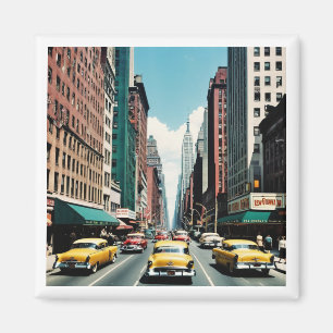 1950s 42nd Street New York City Verbeelding Magneet