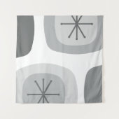 1950s Abstracte Kunst Lichtgrijs Wandkleed (Voorkant (horizontaal))