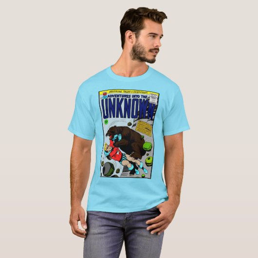 1950's 'Adventure into the Unknown' Comic T-Shirt (Voorkant volledig)