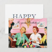 1950's Afternoon Tea Happy Birthday (Voorkant / Achterkant)