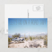 1950'S Arizona Road Trip in de woestijn Briefkaart (Voorkant / Achterkant)