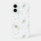 1950s Atomic Age Starburst Mid Century Modern iPhone 16 Hoesje (Achterkant)