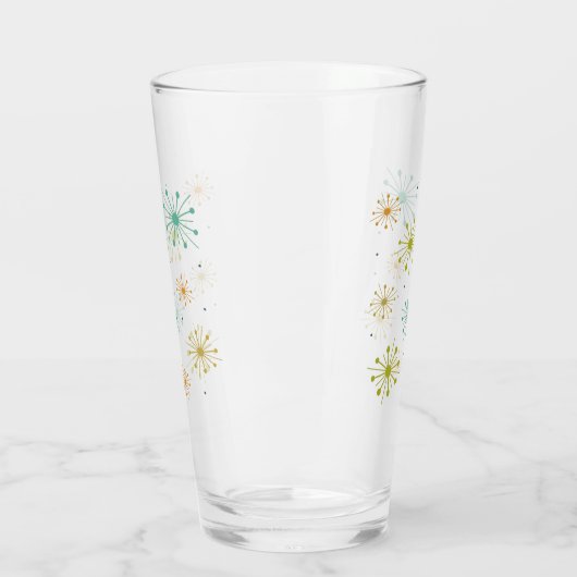 1950s Atomic Fireworks Starbursts Mid Century Glas (Links)
