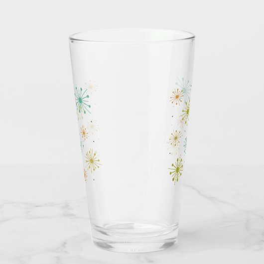 1950s Atomic Fireworks Starbursts Mid Century Glas (Rechts)