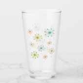 1950s Atomic Fireworks Starbursts Mid Century Glas (Voorkant)