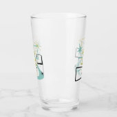 1950s Atomic Squares Sterren Boomerang Mid Century Glas (Links)