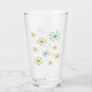 1950s Atomische Vuurwerk Sterren Mid Century Glas