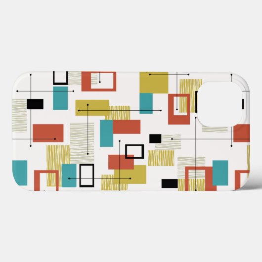 1950s atoomreëroontwerp Hoesje-Mate iPhone draagta Case-Mate iPhone Case (Achterkant (horizontaal))