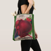 1950s beet de druk van het zaadpakket tote bag (Dichtbij)
