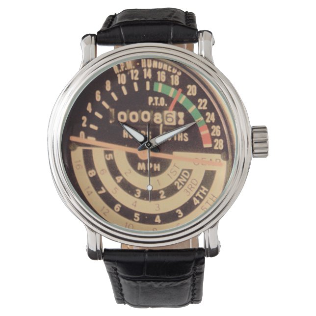 1950s  Boerderij Tractor Speedometer / Tachometer Horloge (Voorkant)