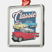 1950s Classic Cars Metalen Ornament (Links)