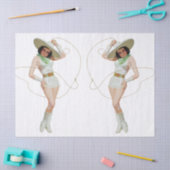  1950s Cowgirl depapier Tissuepapier (Craft)