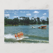 1950's Cypress Gardens Water Ski Show Aqua Maids Briefkaart (Voorkant)