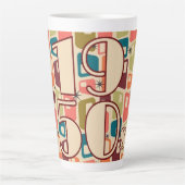 1950s Decade Design Latte Mok (Voorkant)