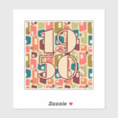 1950s Decade Design Sticker (Vel)