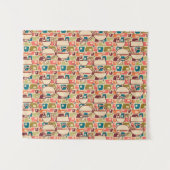 1950s Decade Design Wandkleed (Voorkant (horizontaal))