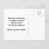 1950s die Vrouw wijst sparen de Datum Aankondigingskaart (Achterkant)