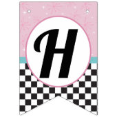 1950s Diner Happy Birthday Bunting Flags - Retro S Vlaggetjes (Tweede vlag)