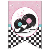 1950s Diner Happy Birthday Bunting Flags - Retro S Vlaggetjes (Eerste vlag)