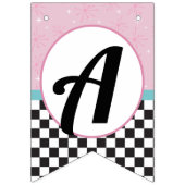 1950s Diner Happy Birthday Bunting Flags - Retro S Vlaggetjes (Derde vlag)